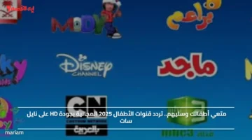 متعي أطفالك وسليهم.. تردد قنوات الأطفال 2025 المجانية بجودة HD على نايل سات